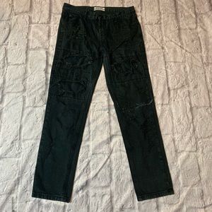ONE X ONETEASPOON ripped black jeans